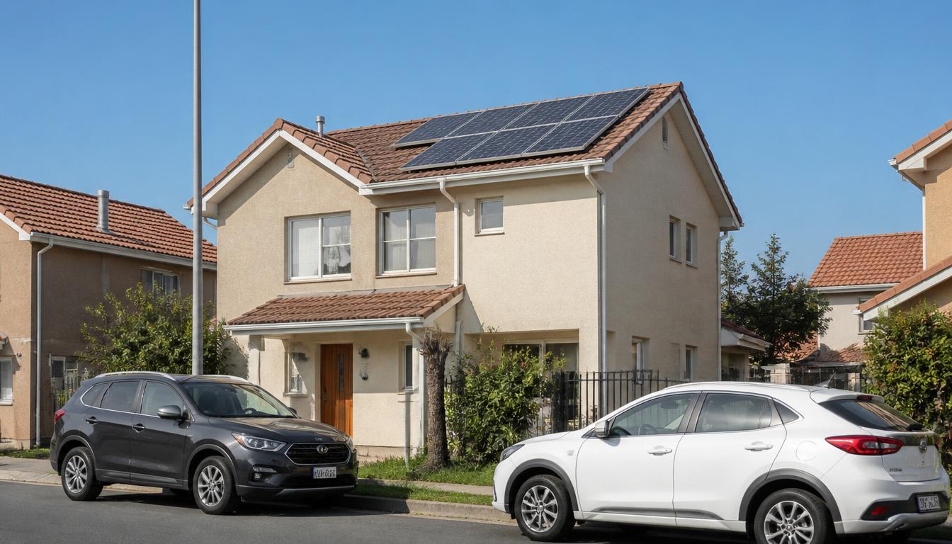 Instalación solar en casa en condominio, La Florida